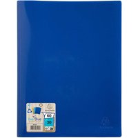 Exacompta Sichtmappe "BEE BLUE" DIN A4, mit 30 transparenten Hüllen, aus Recyclingkunststo