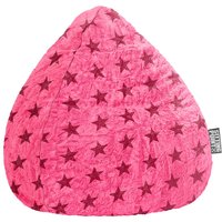 Sitzsack "fluffy stars XL", 70 x 110 cm, pink – Ansicht 1
