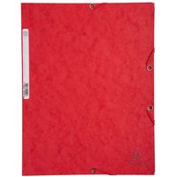 25 Exacompta Sammelmappen, Colorspan-Karton, 400 g/m², DIN A4, 3 Klappen, rot – Ansicht 1