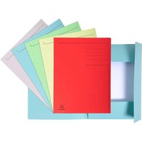 50 Exacompta Aktenmappen "Forever", 3 Klappen, 280 g/m², DIN A4, sortiert – Ansicht 1