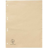 Register aus Tauenpapier blanko, DIN A4, 5-teilig