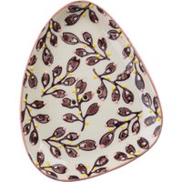 tranquillo Seifenschale "REFLOYA" aus Steinzeug, 13 x 11 x 2 cm, violett/creme