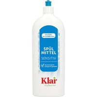 Klar Geschirrspülmittel "Sensitive" ohne Duft, 1 l