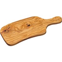 KESPER Schneidebrett aus Olivenholz, Primecut, mit Griff, 39 x 16,5 cm