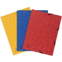24 Exacompta Sammelmappen, Colorspan-Karton, 355 g/m², DIN A4, 3 Klappen, sortiert