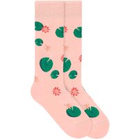 VON JUNGFELD Bio-Socken 'Water Lily', rose pink, Gr. 43/46
