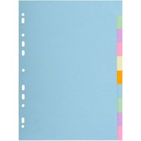 25 Exacompta Register "Forever", 10 Taben neutral, 170 g/m², DIN A4 Maxi, sortiert – Ansicht 1