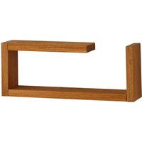 Wandregal "lilian" B 41,5 x T 9 x H 16,5 cm, Eiche geölt – Ansicht 1