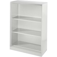 Regal "CONTACT", Höhe 131 cm (BxT) 80 x 43,5 , silber