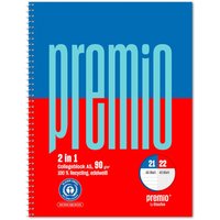 Staufen Collegeblock "Premio Twice" DIN A5 90g/m², 80 Blatt, Lineatur 21/22 – Ansicht 1