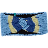 tranquillo Woll-Stirnband, gemustert, indigo