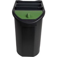Exacompta Papierkorb "Office" mit 3 Einsätzen, 26 l, schwarz