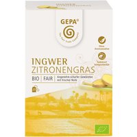 GEPA Bio-Ingwertee Zitronengras, 20 x 1,5 g