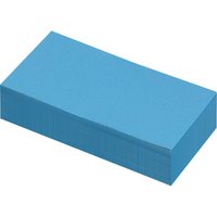 250 Blatt Moderationspapier Rechteck 10x20 blau