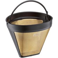 cilio Kaffee-Dauerfilter "GOLD" für Gr. 4, Edelstahl 24 Karat vergoldet