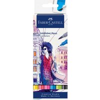 Faber-Castell Aquarell-Marker Goldfaber Aqua Dual, farbsortiert, 6 Stück – Ansicht 1