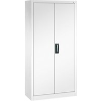Flügeltürenschrank, H1950xB930xT400 mm, Verkehrsweiß – Ansicht 1