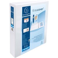 Exacompta Präsentationsringbuch mit 4 Ringen, Ring-Ø 40 mm, weiß
