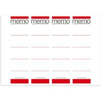 memo Laser-Rückenschilder 192x61 rot – Ansicht 1