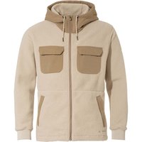 VAUDE Herren-Fleecejacke "Manukau III" mit weitenregulierbarer Kapuze, linen, Gr. L