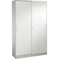 Schiebetürenschrank "CONTACT", Höhe 198 cm (BxT) 100 x 43,5, silber – Ansicht 1
