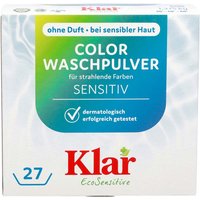Klar Color-Waschmittelpulver "Sensitiv" ohne Duft, 1,375 kg – Ansicht 1