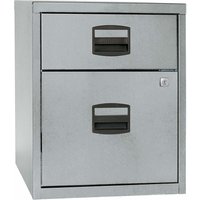 Bisley Home Rollcontainer 1Schub,1HR silber – Ansicht 1