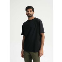 MELA Bio-Herren-T-Shirt 'BHAJAN' mit überschnittenen Schultern, schwarz, Gr. M