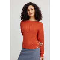 tranquillo Bio-Damen-Strickpullover mit U-Boot-Ausschnitt, rooibos, Gr. L – Ansicht 1