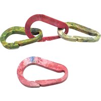 Fair Zone Karabiner 4er-Set, aus Recyclingkunststoff, gemischte Farben – Ansicht 1