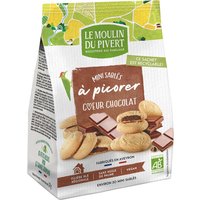 LE MOULIN DU PIVERT Bio-Mini-Kekse mit Schokoladenfüllung, 170 g