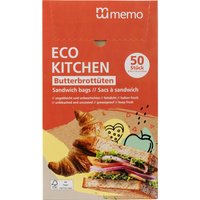 memo Butterbrottüten "ECO KITCHEN", 50 Stk.