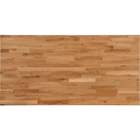 Tischplatte Eiche massiv, 140x80 cm, Stärke 20 mm, geölt – Ansicht 1