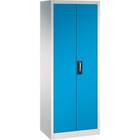 C+P Stahlschrank mit Flügeltüren "Acurado" H1950xB700xT500mm, Lichtgrau/Lichtblau – Ansicht 1