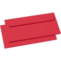 20 Clairefontaine Briefumschläge 'Pollen' DL, Haftklebung, o. Fenster, 120 g/m² rot – Ansicht 1