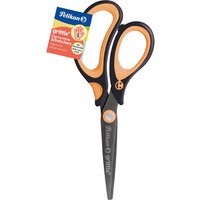 Pelikan Ergonomische Schulschere "griffix" neon black, für Linkshänder*innen, spitz, 15 cm