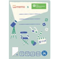 memo x SOS-Kinderdörfer weltweit Schulheft DIN A5, 16 Blatt, Lin. 4