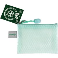 FolderSys Kleinkram-Beutel "Candy Bag" mit RV, DIN A7, EVA, pastell grün transparent – Ansicht 1
