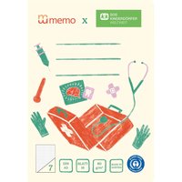 memo x SOS-Kinderdörfer weltweit Schulheft DIN A5, 16 Blatt, Lin. 7
