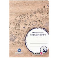 herlitz Recycling-Vokabelheft DIN A5 mit 2 Spalten, 32 Blatt