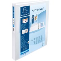 Exacompta Präsentationsringbuch mit 2 Ringen, Ring-Ø 25 mm, weiß
