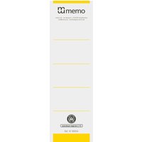 10 memo-Rückenschilder 7,5cm gelb