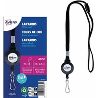 Avery Zweckform 10 Lanyards mit Aufrollmechanismus