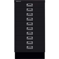 BISLEY Schubladenschrank "MultiDrawer" DIN A3 mit 10 Schubladen schwarz