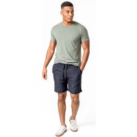Living Crafts Herren-Bermuda-Short "ALFON" aus 100 % Leinen, deep sea, Gr. 48