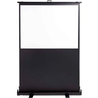 magnetoplan Boden-Leinwand mobil, Pull-Up, höhenverstellbar, 16:9, 194 x 109 cm