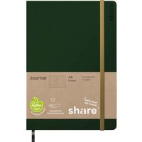 share Notizbuch DIN A5 punktkariert, grün