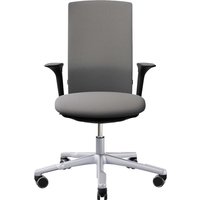HAG Bürodrehstuhl "Futu 1200-S" mit AL, Gestell: silber, Stoff: "FutuKnit" Stone