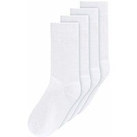 MELA 4er-Pack Bio-Socken 'Ripped', weiß, Gr. 35/38 – Ansicht 1
