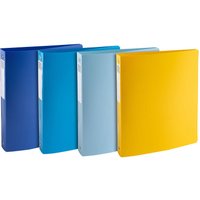 12 Exacompta Ringbücher "BeeBlue", DIN A4 Maxi, sortiert, 4 Ringen – Ansicht 1